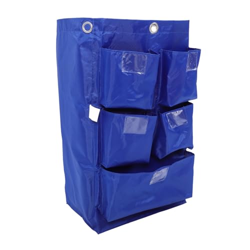 Janitorial Cleaning Bag Car Detailing Bag Organizer Strong Cleaning Trolley - color: Blue