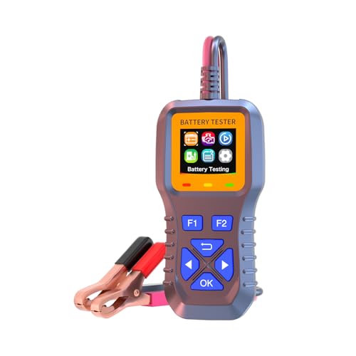 AZIJYV Battery Tester, Car Battery Tester K1S, Battery Load Tester 12V-30V Lead-Acid Battery Digital Automotive Battery Analyzer Can test automotive, electric vehicle, and motorcycle batteries