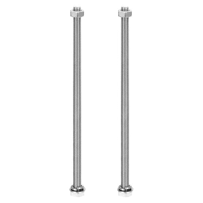 MECCANIXITY M8 x 220mm 304 Stainless Steel Hex Head Screws Bolts, Nuts, Flat & Lock Washers Assortment Kit, Fully Threaded, Bright Finish for Home, Electronic, Machine, 2 Sets - size: M8 x 220mm