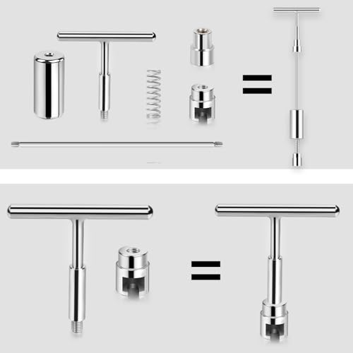 LadyRosian Paintless Dent Repair Tools Adjustable T-Bar Slide Hammer for Auto Body Hail Damage Repair Dent Remover - size: Set A