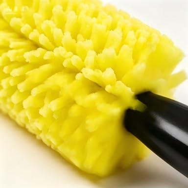 Wheel Spoke Gap Sponge Cleaning Brush Set 3PCS, Auto Detailing Wheel Barrel Brushes, Scratch-Free Rim Cleaner for Car Truck SUV, Cleans Brake Dust & Heavy Grime