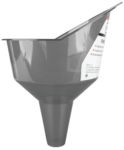 Performance Tool W4057 Clear View Easy-Fill Funnel - 1 Quart, Oversized Spout for Quick and Clean Fills - size: 2 Pints, style: Clear View Easy-Fill Funnel