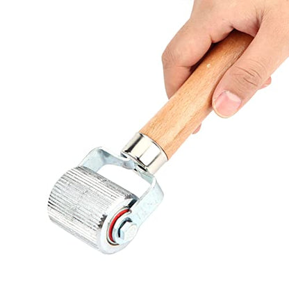 Tbest Tire Repair Tool Wooden Handle with Ball Bearing Roller for Efficient Tire Puncture Fixing Durable Lightweight Portable Middle Large Size Optional (L 6.6x6.6ft) - size: L 6.6x6.6ft