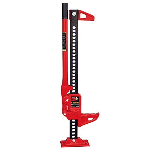 Big Red TRA8335-1 Torin 33" Ratcheting Off Road Utility High Lift Farm Jack, 3 Ton (6,000 lb) Capacity - size: 33 inch Red