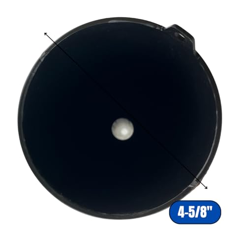 Auto Long Neck Funnel | Pack of 2 | 18" (45.7 cm) Length, 5" (12.7 cm) Diameter Mouth | Sturdy Black Plastic | Ideal for Oil, Transmission Fluid, Gasoline Additives