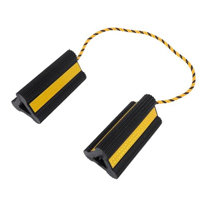 Heavy Duty Rubber Wheel Chocks, 210x100x100mm, 1 Pair, for Travel Trailers, RVs, Cars, and Trucks