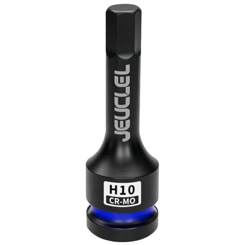 10mm Hex Impact Bit Socket, H10 1/2" Drive Allen Socket, Cr-Mo | 3-Inch, Lengthen Hex Screwdriver Adapter for Electric Ratchet Wrenches Fastening Screws, Socket Wrench, Head Drill - size: 1PC | H10 10MM