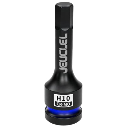 10mm Hex Impact Bit Socket, H10 1/2" Drive Allen Socket, Cr-Mo | 3-Inch, Lengthen Hex Screwdriver Adapter for Electric Ratchet Wrenches Fastening Screws, Socket Wrench, Head Drill - size: 1PC | H10 10MM