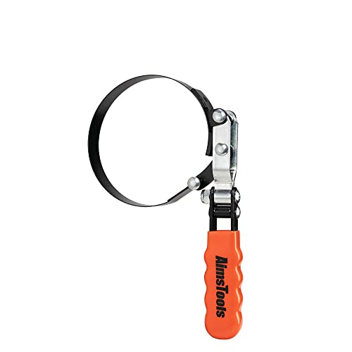 3004 Swivel Oil Filter Wrench, 92-111mm for Cars Trucks SUVs | 3-5/8 to 4-3/8 Inch Range, Universal Removal Tool, Car Repair Use - size: 3 5/8 Inches to 4 3/8 Inches (92mm to 111mm)