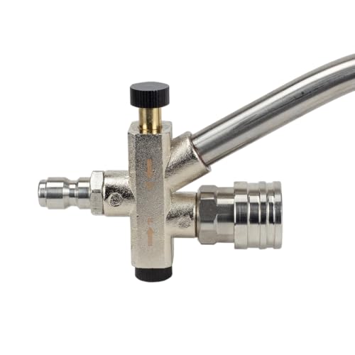 Maxshine Universal Foam & Wash 2-in-1 System – Quick Connect Foam Cannon & Pressure Washer Nozzle – Stainless Steel for Premium Car Detailing – Easy Switch