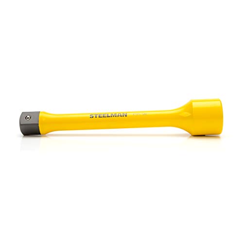 Steelman 1-Inch Drive 475 ft-lb Torque Extension for Impact Wrench, 10-inch Extension, Corrosion-Resistant Powder-Coated Steel, Yellow - size: 475 ft-lb Yellow