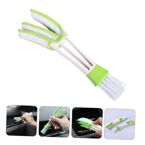3pcs Double-Ended Car Air Vent Cleaning Brush Set Soft Bristles for Interior Crevice and Dashboard Detail Cleaning Tools