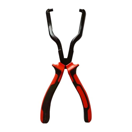ZIMISI Fuel Line Plier, Quick Disconnect Release Removal Tool, Petrol Hose Clamp Clip Pliers, Fuel Line Disconnect Tool, Car Pipe Clip Repair Tool, Automotive Tools for Most Cars (Red/Black) - color: Red/Black