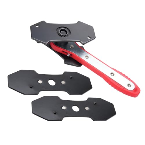 BARTOO Upgraded Brake Caliper Press Tool, Brake Caliper Piston Spreader, Car Ratcheting Brake Caliper Piston Spreader Press Tool with 2 PCS Steel Plates
