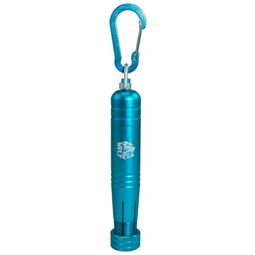 WOLF Metal Lumber Keel Crayon Holder | ½’’ Round or Hexagonal | Kio | Ambidextrous & Contoured Grip Handle | Construction Carpenter - color: Blue