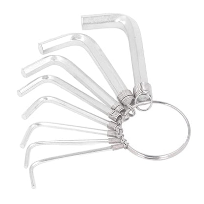 8Pcs Hex Key Wrench Set, Metric 1.5 2 2.5 3 3. 4 6mm Steel Hand Tool with Wear Resistance, for Mechanical Automotive Electronics Home Workplace