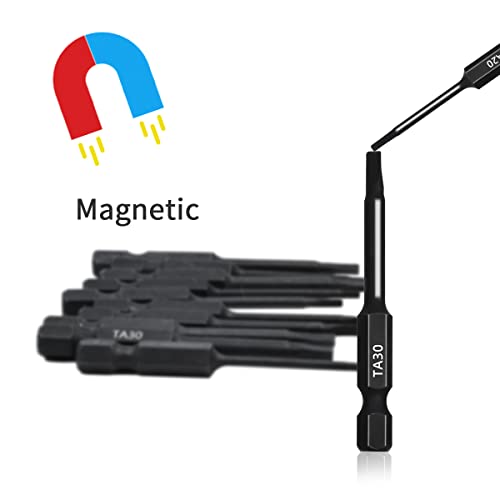 Triangle Bit Set (12 Pack - 2" and Extra Long 6") Magnetic Heads in The Following Triangle Screwdriver Sizes: TA14, TA18, TA20, TA23, TA27, & TA30 - style: Triangle