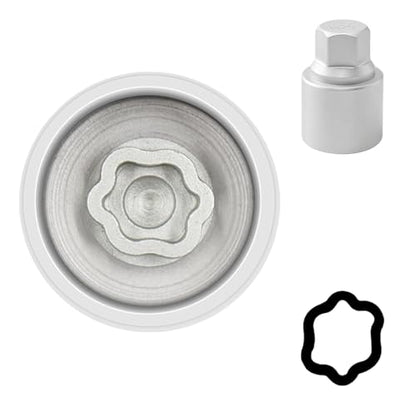 054 Wheel Locking Nut Key Socket Compatible with BMW Series, (Socket OD 29mm - ID 25mm), Wheel Anti-Theft Lug Nut Removal Tool, Anti-Theft Screw Remover - color: Socket 054