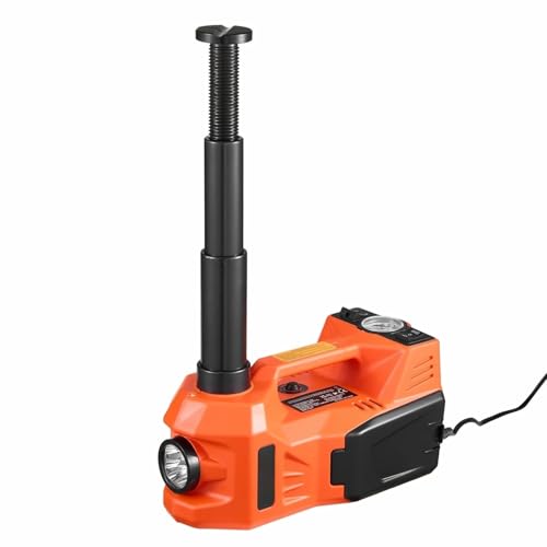 Electric Car Jack 5 Ton - 11000LBS Hydraulic Lift Kit with Tire Inflator & Safety Hammer