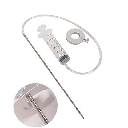 Motorcycle Fork Oil Level Tool, Fork Oil Level Gauge Fork Oil Tool Kit Fork Oil Tool Gauge Suspension Level Tuning Syringe Shock Adjuster with Adjustable Ring