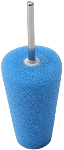 Round Buffing Sponge Pads Kit - Metal Polishing Tool Cone Foam Pad Polisher Buffer Sponge Ball for Automotive Car Wheels Hub Care Cone Blue Professional Process
