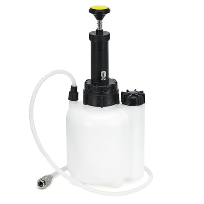Upgrade 3L Manual Brake Bleeder Kit with 1L Brake Bleed Bottle and 1 Universal Master Cylinder Adapters,Professional Brake Bleeder Fluid Pump Kit Suitable for Most Brake Mast Cylinder Reservoirs - size: 3L+universal adapters
