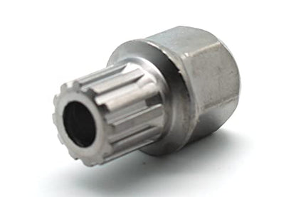TMAX 57/12Pt Anti-Theft Wheel Lock Lug Nut Removal Socket Key for Vw Audi | Wheel Lock Nut Socket Adapter | Anti-Theft Screw Remover Repair Tool | Tyre Fitting, Garage Repair, Tire Change - size: 57/12PT
