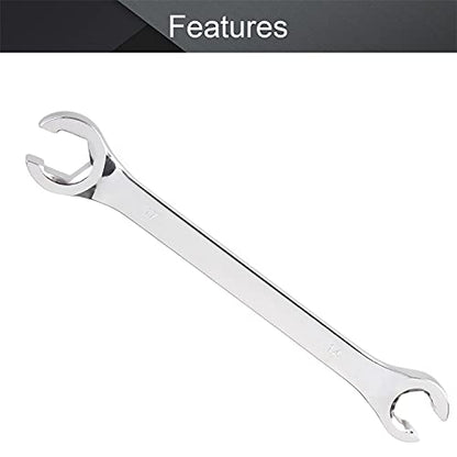 Utoolmart Flare Nut Wrench, 14mm x 17mm Metric Double Open End Wrench - color: 1pcs, size: 14x17mm