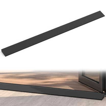 Nilight 0.6" Rise Threshold Ramp for doorways, 39.4" Wide Low Profile Cuttable Rubber Wheelchair Access Door Ramp for Doorway, Curb, Home Steps, Bathroom - size: 0.6" Rise