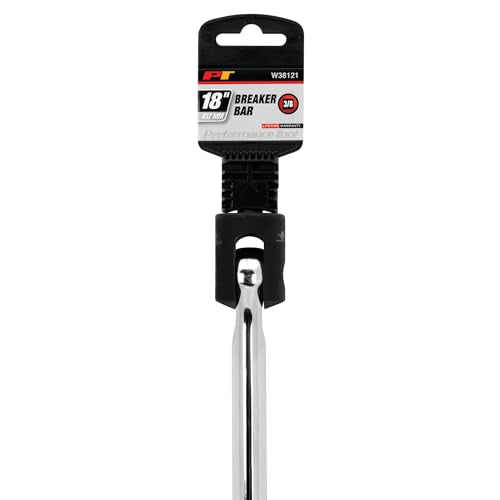 Performance Tool W38121 3/8-in Drive Breaker Bar Home Improvement Hand Tool, Chrome Plated, 18-Inches - style: 3/8" Drive 18" Breaker Bar