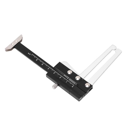 Brake Disc Depth Gauge, Lever Action Floating Jaw Precision, Tire Tread Depth Gauge, 0-60mm Metric Scale for Car Owners, Mechanics, Auto Repair Shops, DIY Vehicle Maintenance, HOM