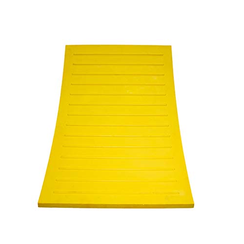 ESCO Pro Series Wheel Chock for Haul Trucks, Construction Equipment, Large Cranes and Trailers, Safety Yellow - size: 120 Ton Load Capacity