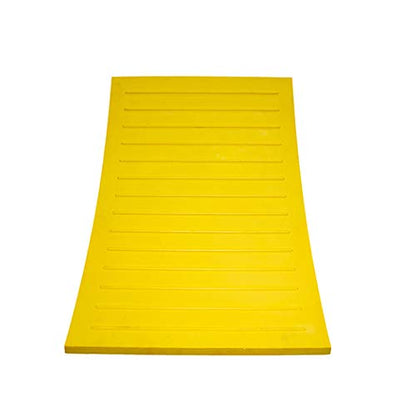 ESCO Pro Series Wheel Chock for Haul Trucks, Construction Equipment, Large Cranes and Trailers, Safety Yellow - size: 120 Ton Load Capacity