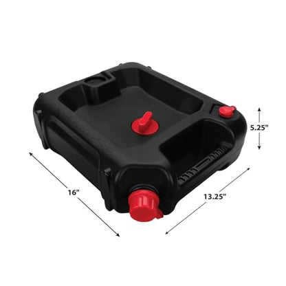 Performance Tool W4076 10-Quart Oil Drain Container, Deep Drain Well, Integrated Handle, Sealing Rubber Gaskets, Black - style: 10 Quart Drain Pan