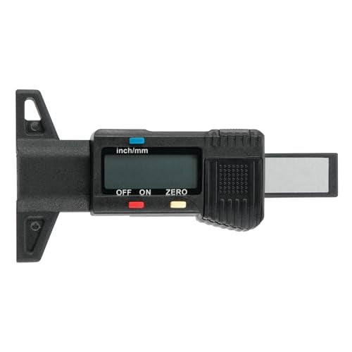 Performance Tool 60310 Digital Tire Tread Depth Gauge | Large LCD display. Zero setting at any position. Metric and inch interchangeable. Manual power on/off