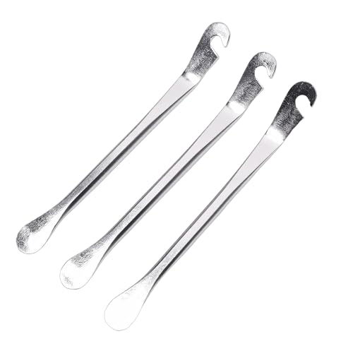 Tire Iron Spoons, Metal Tire Lever Bar Set, Ergonomic Grip Tool with Easy Removal Design, Ideal for Motorcycle, Electric Scooter & Car