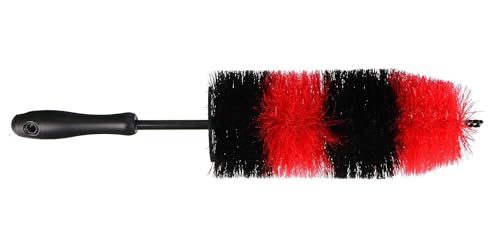 Car Detailing TIRE Brush L, Wheel Brush Car, Large Cleaning Brush for Tyres, 10 cm Diameter, Wheel Rim Cleaner, Brake Dust Remover, Ergonomic Handle, Precise Cleaning