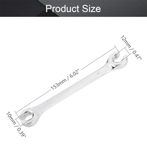 Utoolmart 3Pcs Flare Nut Wrench, 10mm x 12mm Metric Double Open End Wrench - color: 3pcs, size: 10x12mm