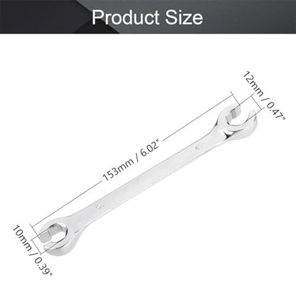 Utoolmart 3Pcs Flare Nut Wrench, 10mm x 12mm Metric Double Open End Wrench - color: 3pcs, size: 10x12mm
