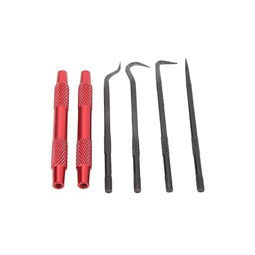 KIMISS 2 Sets Pick and Hook Set O Ring Pick Carbon Steel Easy to Grip Efficient Fast Oil Seal Puller Removal Tool for Cars