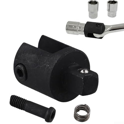 FABULETTA Replacement 1/2 Inch Drive Knuckle Breaker Bar Head Kit, Chrome Vanadium Steel Power Bar Head With Bolt And Washer