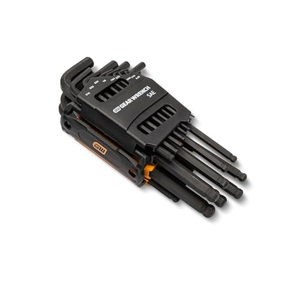 GEARWRENCH 26 Piece SAE/Metric Ball End Long Arm Hex Key Set - 83505