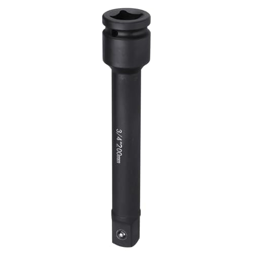 HARFINGTON Impact Socket Extension Bar 3/4" Square Drive 8" Long CR-V Steel Extension Rod Ratchet Wrench Driver Adapter for Axle Nut Sockets, Black - size: 3/4" Square Drive 8" Long