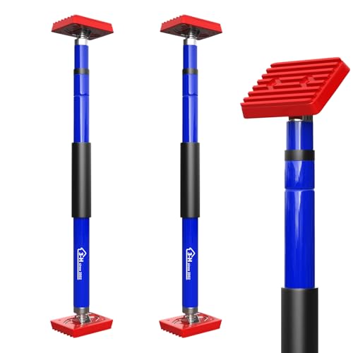 3-H Cabinet Jacks for Installing Cabinets, Thickened All-Steel Adjustable Support Pole with Twist-Lock Mechanism, Heavy-Duty Third Hand Tool, Blue, 27.5"-43" 2pc - color: Blue, size: 27.5"-43" 2pc