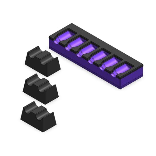 MagAttach Socket Extension Organizers (1/4", Purple/Black) - color: Purple/Black, size: 1/4"