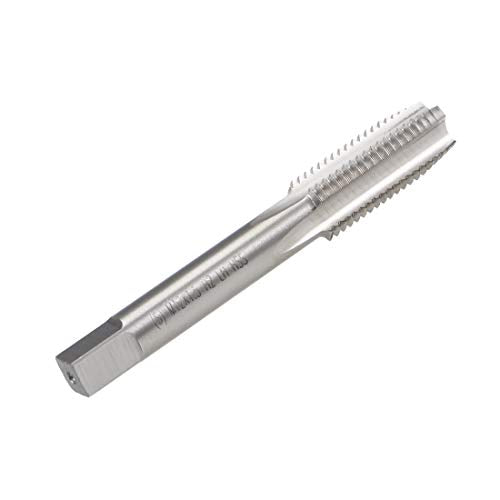 uxcell Metric Machine Tap Left Hand M12 Thread 1.5 Pitch H2 4 Flutes High Speed Steel Screw Thread Taps Tapping Tool - size: M12x1.5