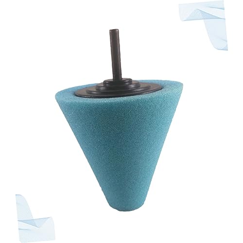Alipis Car Burnishing Sponge Pad Cone-Shaped Polishing Wheel for Automotive Detailing Buffing Tool for Wheel Hub Reach Areas Compatible with Power Drill Light Blue