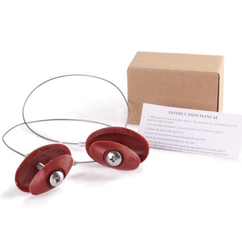 2 Pcs Sidewall Tire Repair Kit: Fixes Common Tire Repair Tool with Heavy-Duty, Kits for ATV, UTV, & Tractor Tires (Red—2pcs) - color: Red—2pcs