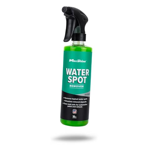 Maxshine Water Spot Remover Liquid 16oz | Eco-Friendly Fluoride-Free Formula | Safe for Glass, Metal & Fiberglass | Removes Hard Water Spots & Stains | Car Detailing Cleaner for Streak-Free Finish