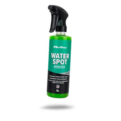Maxshine Water Spot Remover Liquid 16oz | Eco-Friendly Fluoride-Free Formula | Safe for Glass, Metal & Fiberglass | Removes Hard Water Spots & Stains | Car Detailing Cleaner for Streak-Free Finish